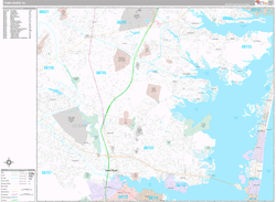 Toms River Wall Map Premium Style 2024
